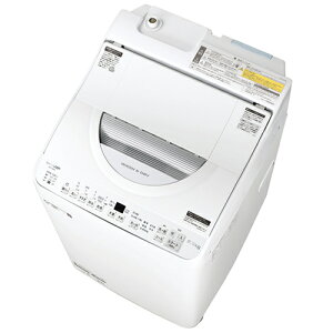 シャープ【SHARP】洗濯6kg 乾燥3.5kg タテ型洗濯乾燥機 シルバー系 ES-TX6G-S★【ESTX6GS】