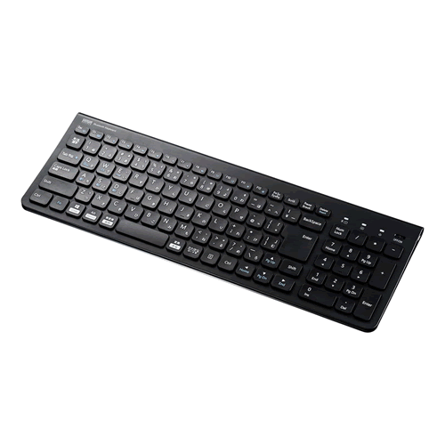 Bluetoothスリムキーボード(テンキー付き/ブラック) SKB-BT31BK サンワサプライ【充電式ワイヤレス】【パンタグラフスイッチ】