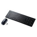 マウス付きワイヤレスキーボード(テンキー付き) SKB-WL31SETBK サンワサプライ【充電式】【USB A接続】(2)