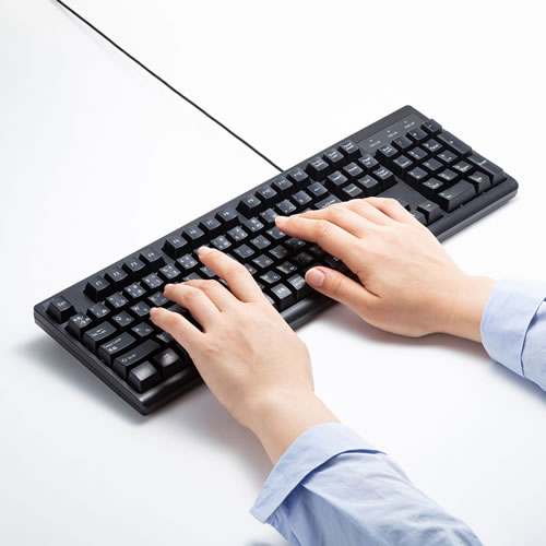 日本語109キーボード ブラック SKB-109UBK サンワサプライ【USB接続タイプ】【日本語キー配列】