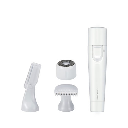 フェイス＆ボディシェーバー ホワイト（乾電池式） TK351B-W テスコム【防水設計】【単3形アルカリ乾電..