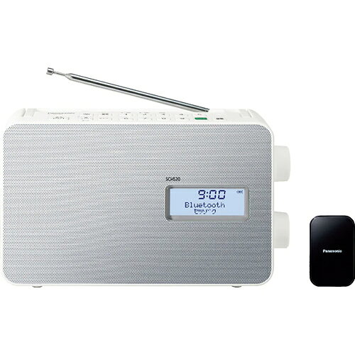 Bluetooth対応 ポータブルワイヤレススピーカー ホワイト ラジオ機能搭載 SC-HS30-W パナソニック【Panasonic】【防滴仕様（IPX4相当）】