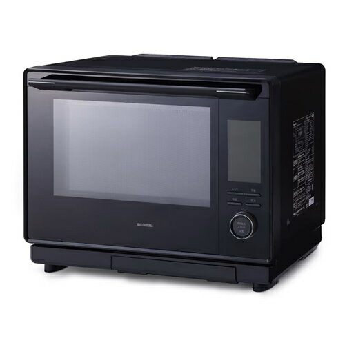 30L タンク式 コンベクションスチームオーブンレンジ ブラック 2段調理 MS-F3003-B アイリスオーヤマ【IRIS】【ヘルシーメニュー 28種類 時短ブースト】ノンフライ調理 コンベクション機能 電子レンジのサムネイル