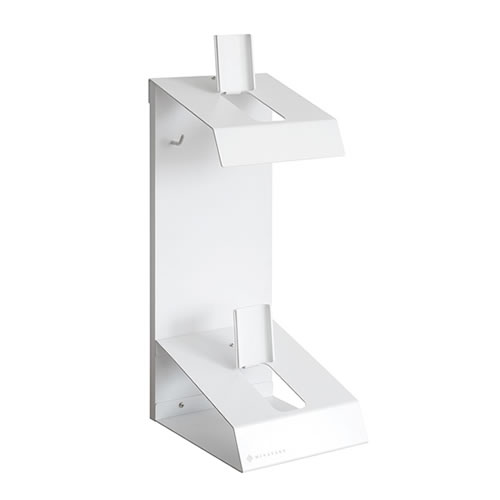 ヘルメットディスプレイスタンド GALEA（ガレア） ホワイト×ホワイト HST-300-WHWH 宮武製作所【組立が必要です（目安15分）】【ヘルメットフック2個】