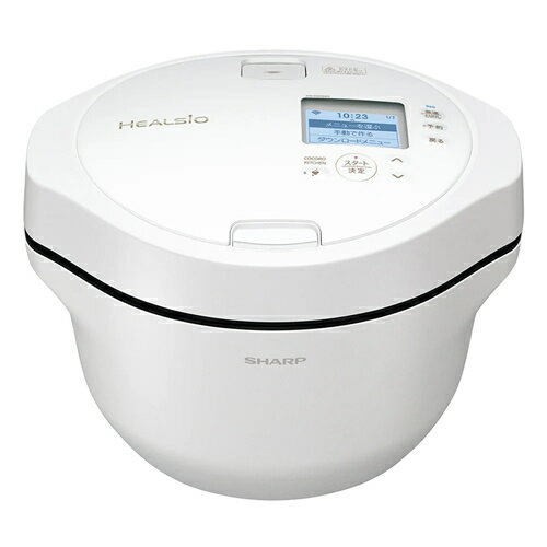 2.4L ヘルシオ ホットクック プレミアムホワイト HEALSIO 水なし自動調理鍋 KN-HW24H-W シャープ【SHARP】【お手入れラクラク】のサムネイル