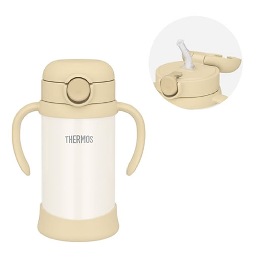 まほうびんのベビーストローマグ サンドベージュ 0.35L ベビー用品 水筒 FJT-350-SDBE サーモス【THERMOS】【スペアストローセット付き】 まほうびんのベビーストローマグ サンドベージュ 0.35L ベビー用品 水筒 FJT-350-SDBE サーモス【THERMOS】【スペアストローセット付き】