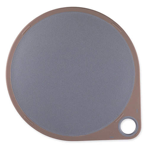 Rakuten - まるいまな板 チャコールグレー L／35cm AP5332 貝印【キッチン雑貨】【カッティングボード】滑り止め付き