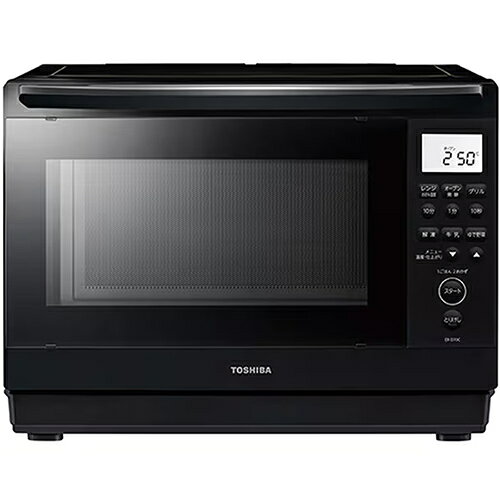 ワイド＆フラットでお手入れしやすい角皿式スチームモデル※角皿にお湯や水を注いで水蒸気を発生させる調理方法。◆「石窯おまかせ焼き（鶏肉・野菜コース）」が搭載！お好みの味を付けてならべるだけ。手軽においしく本格調理。◆「お急ぎモード」で手動レンジ600W・500Wをスピードアップ！◆大皿料理の 出し入れもしやすい 「26Lワイド＆フラット庫内」間口39.7cmのひろびろワイド庫内で、お弁当や大皿料理などもスムーズに出し入れできます。◆ハイアングル赤外線センサーで、 食材をおいしくあたため。食品の表面温度を上手に検知して適温に。◆溝付きで余分な脂を流し、容器が傾きにくい「ヘルシーフラット角皿」。◆「冷凍から焼き物」で解凍不要でおいしく焼き上げ。※取扱説明書［料理集］に掲載されているレシピに従って下ごしらえしたもの。市販の冷凍食品には対応していません。◆とれちゃうコート（セラミックコート）とれちゃうコートで、庫内（天井・背面・側面）に、よごれがつきにくい。フラットな丸い天井でサッとふける。【仕様】総庫内容量：26L（ワイド＆フラット庫内）外形寸法(mm)：480(幅)×390(奥行)×350(高さ)外形寸法(mm)：384(幅)×323(奥行)×215(高さ)設置寸法：背面ピッタリ※左右3cm以上、上方は10cm以上あけてください。質量(本体のみ)：約17kgオーブン・グリル機能 消費電力(W)/ヒーター出力(W)：1350/オーブン1350・グリル1100レンジ機能 消費電力(W)/高周波出力(W)：1430／1000：最大3分（600）年間消費電力量：70.4kWh/年総レシピ数(自動メニュー数)：134(91)IoT機能：-表示：バックライト液晶表示（ホワイト）専用付属品：ヘルシーフラット角皿（鉄板ホーロー・溝付き）39.5×30.5cm 1枚／取扱説明書 兼 料理集／（水受けは本体に装着済み）■オーブン・グリルオーブン温度：100～250℃加熱方式：石窯ドームオーブン（上下ヒーター式）　（上）ドームヒーター　庫内まるごと遠赤（扉部を除く）深皿調理：-過熱水蒸気調理：-ハイブリッド調理：-ノンフライ調理：●グリル調理：大火力石窯ドームグリル発酵：発酵（30・35・40・45℃）※250℃での運転時間は約5分です。その後は自動的に200℃に切り換わります。温度を210℃以上に設定したときも自動的に200℃に切り換わります。190℃以上に設定したときは60分以降は180℃になります。また設定温度が210℃以上のときは予熱温度は200℃になります。■レンジレンジ出力（W)：1000：最大3分（600）／600・500連続 200・100相当センサー：ハイアングル赤外線センサー／温度センサーあたため機能（抜粋）：ごはん／おかず／お好み温度／のみもの／ゆで野菜／お急ぎモード解凍：解凍／さしみ※定格高周波出力1000Wは短時間高出力機能（最大3分）であり、定格連続高周波出力は600Wです。600Wへは自動的に切り換わります。■スチームスチーム方式：角皿式スチーム調理：角皿スチーム調理スチームレンジ：-メーカー：TOSHIBA（東芝）発売時期：2026年08月JANコード：4904530146534