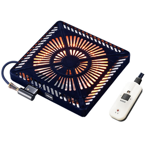 ○ファン付き薄型○温度調整：手元電子コントロール式（連続電力自動制御）○電源コード：丸打ちコードタイプ3m　電子コントローラー付　KE21D○オレンジヒートの特長・皮膚の表面で吸収されやすいため血行の代謝が活発になり体の内部（芯）まで暖かくなります。・放射効率が最も高く、立ち上がりも早い備長炭のように優しい光を発生させます。【ヒーター取付け 木枠内サイズ】29×29cm、29×33cm【適合卓サイズの目安】（最小）60×60×34cm～（最大）150×90×71cm・旧型番：MCU-500E(NK)、MCU-501E(K)、MCU-501E(D)、MCU-501E(DK)、MCU-501E(DKA)※取替ヒーターをお買い上げいただく前に、「取替え前のこたつのサイズ」と「ヒーター取付け木枠サイズ」をご確認ください。【 仕様 】品番：MCU-501E(DKB)JAN：4948309102253メーカー：メトロ電気工業定格：AC100V　500W　50-60Hz発熱体：オレンジヒート（カーボンランプヒーター［U字形］）安全装置：　本体：温度ヒューズ、電源コード：電流ヒューズ重量：約1.5kgサイズ：幅29×奥行き29×高さ4.1cm※画像はイメージです。実際の商品とは多少異なる場合があります。