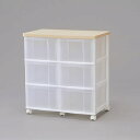 アイリスオーヤマ【完成品・組立不要】ウッドトップチェスト CCW-626 ホワイト/ナチュラル★【CCW626】