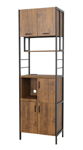 アート 食器棚60-200 ヴィンテージブラウン ※メーカー直送・代引き不可 KU4954877233855 クロシオ【組..