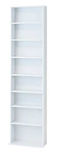 文庫本棚W450 S ホワイト ※メーカー直送・代引き不可 KU4954877393658 クロシオ【組立式】【インテリア家具・収納家具・本棚】