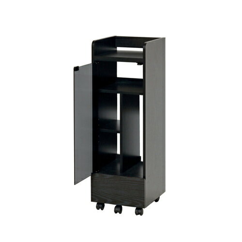 ゲーム機ラック キャスター付き ブラック ※メーカー直送・代引き不可 KU4954877252412 クロシオ【組立..