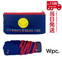 ワールドパーティー(Wpc.) 雨傘 折りたたみ傘 ネイビー 50cm レディース グッドタイムスマイリー ミニ SM05-178 NV