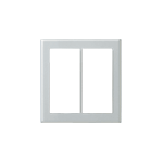 パナソニック コスモシリーズワイド21 新金属スイッチプレート [2型]2連用 WTC9202