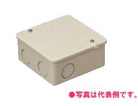 未来工業 PVKボックス 中形四角（深型） ベージュ PVK-BNJ