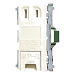 パナソニック WN1431K フルカラー　埋込アースターミナル付コンセント（フラット型）（ワンタッチプレート・ワンタッチ取付枠用）