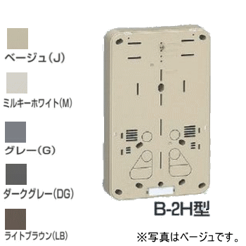 未来工業 B-2HG 【グレー】 積算電力計取付板 B-2H型 （樹脂製メーター板）