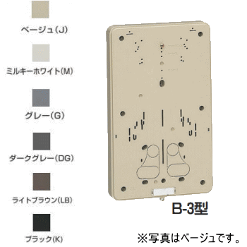 未来工業 B-3K 【ブラック】 積算電力計取付板 B-3型 （樹脂製メーター板）