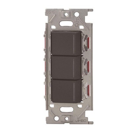 神保電器 【NKシリーズ】 NKW03730SB （SB：ソフトブラック）NKW3路ガイド・チェックランプ付スイッチトリプルセット