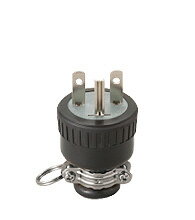 明工社【ME2547-N】設備工事用配線器具 接地2P 15A 250V ゴムプラグ