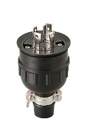 Rakuten - 明工社【MH2594】設備工事用配線器具 接地3P 30A 250V 引掛防水プラグ L15-30P