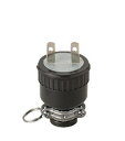 明工社【MP2544-N】設備工事用配線器具 2P 15A 250V ゴムプラグ