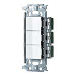 パナソニック【 WNSS51666W 】SO-STYLE 埋込スイッチセット(ほたるスイッチE×3)(マットホワイト)