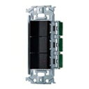 パナソニック【 WNSS51888B 】SO-STYLE 埋込スイッチセット(パイロットスイッチC 0.5A×3)(マットブラック)