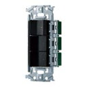 パナソニック【 WNSS51588B 】SO-STYLE 埋込スイッチセット(ほたるスイッチC、パイロットスイッチC 0.5A×2 )(マットブラック)