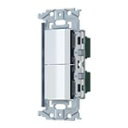 パナソニック【 WNSS52292W 】SO-STYLE 埋込ロングハンドルスイッチセット(スイッチC×2)(マットホワイト)