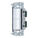 パナソニック【 WNSS52294W 】SO-STYLE 埋込ロングハンドルスイッチセット(スイッチC、E)(マットホワイト)