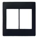 パナソニック【 WTA7102BK 】アドバンスシリーズ スイッチプレート(2連用)(マットブラック)