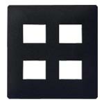 パナソニック【 WTL7704BK 】アドバンスシリーズ 簡易耐火コンセントプレート4コ用(2コ+2コ用)(マットブラック)