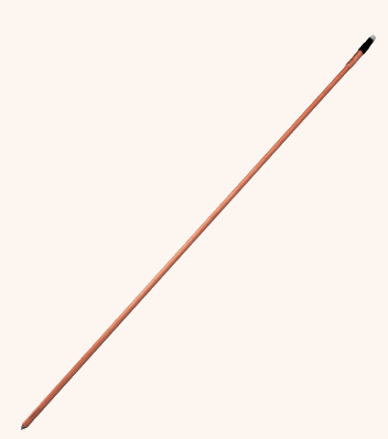 日動電工【 BKJ 】連結工法用丸形アース棒 B-K（下）(φ14×1500)【リード端子別売】