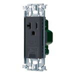 パナソニック【 WTL19313MH 】SO-STYLE 15A・20A兼用埋込アースターミナル付接地コンセント(金属枠付)(マットグレー)