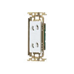 Rakuten - パナソニック 埋込抜け止めダブルコンセント (金属枠付)(ホワイト) WTF10623WK (FK)