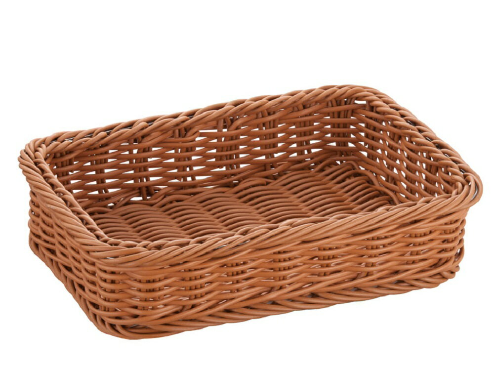 樹脂製太渕ディスプレイかご　茶中　91-024A