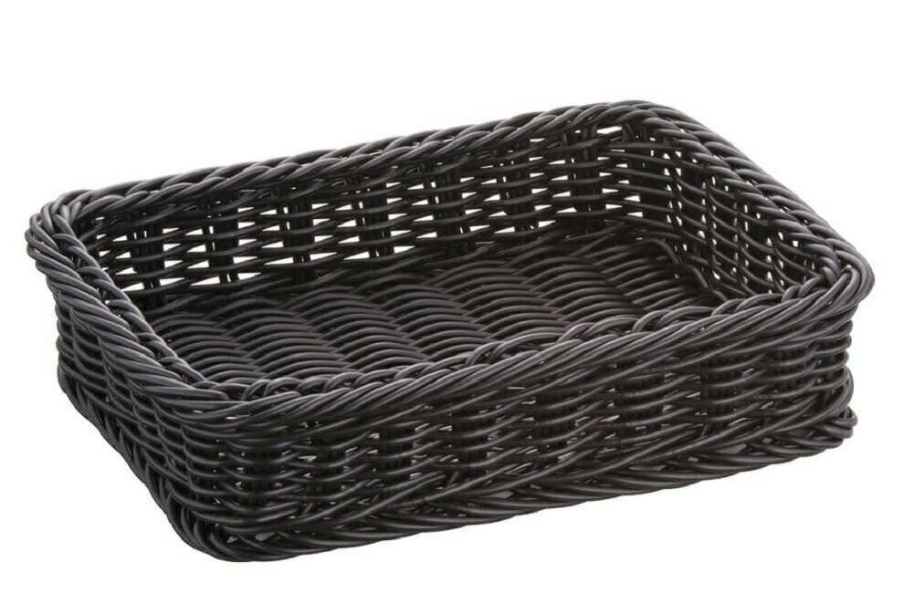 樹脂製太渕ディスプレイかご　黒中　91-024B