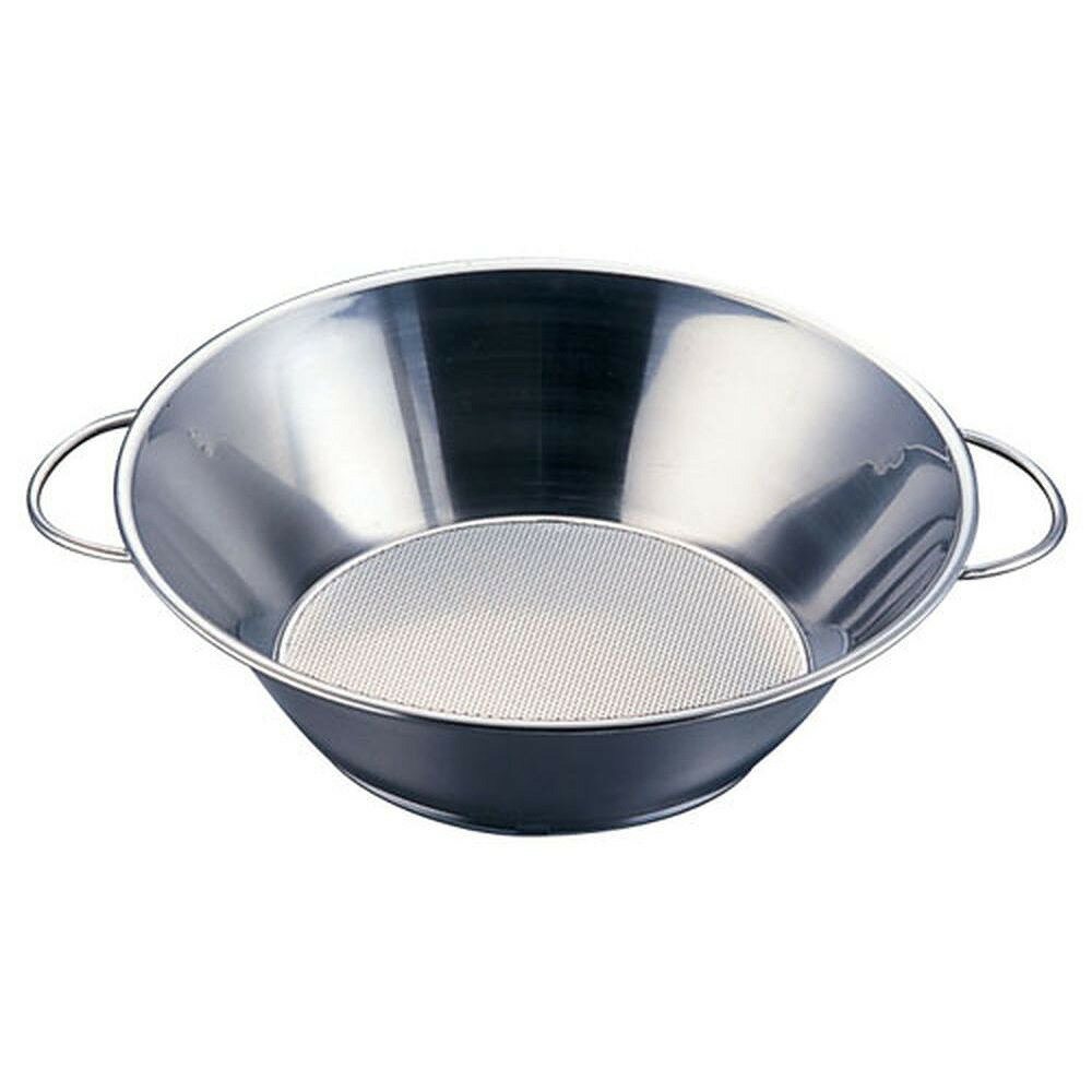 UK18-8両手ハンドルパンチング油こし30cm(3)