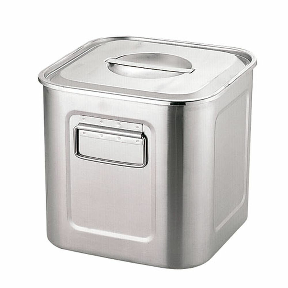 エコクリーンUK18-8深型角キッチンポット33cm