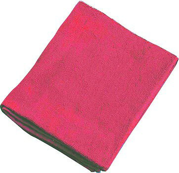 ミューファン　抗菌フェイスタオル（12枚入）　赤