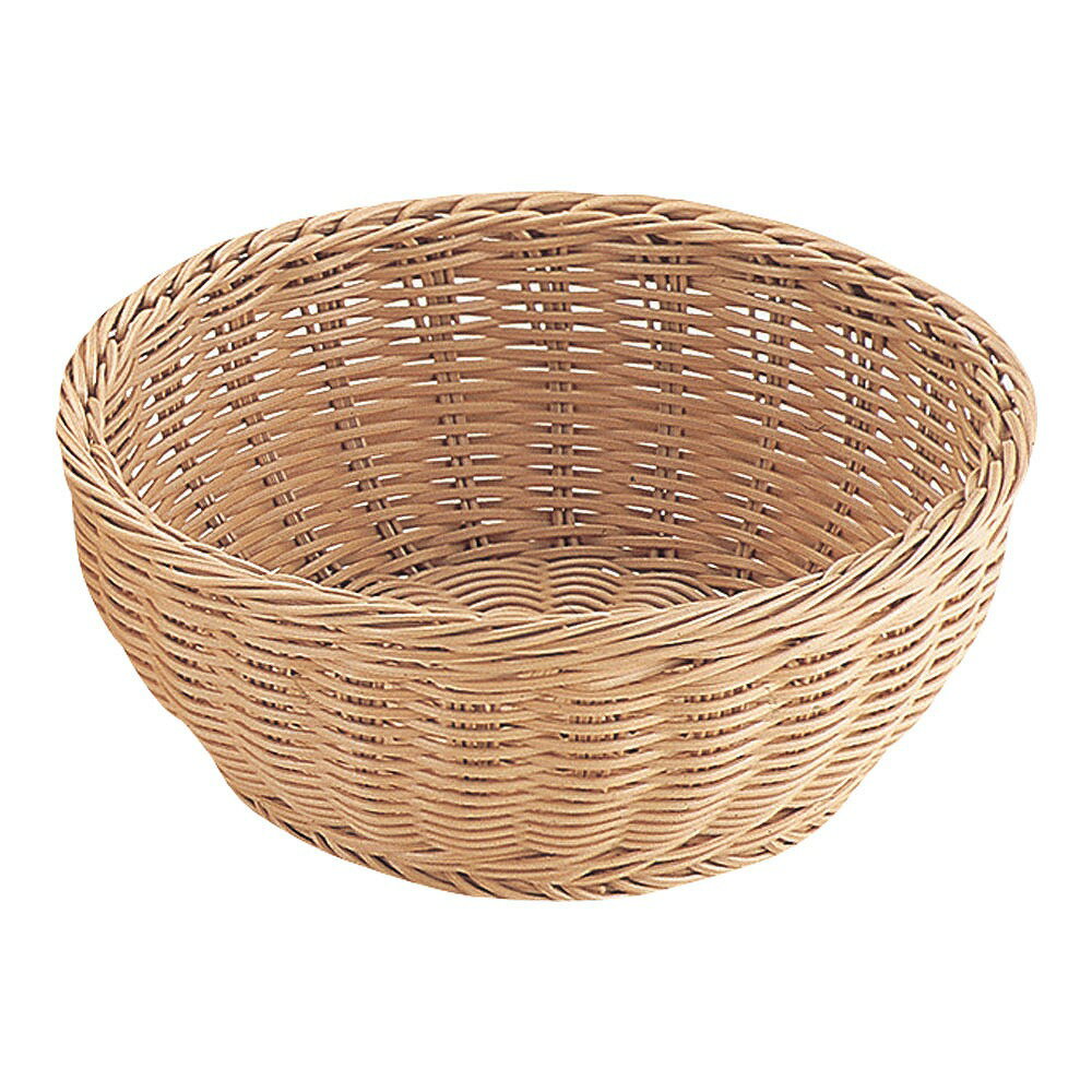 PP丸型バスケット　アイボリー24型　RO-209-IV