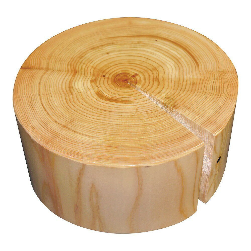 檜丸太ディスプレイφ230×H100