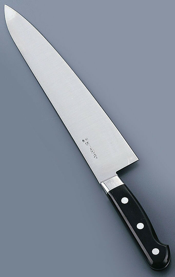 堺菊守日本鋼（口金付）牛刀24
