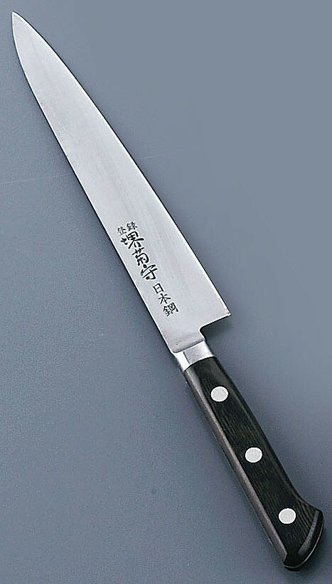堺菊守日本鋼（口金付）ペティナイフ15