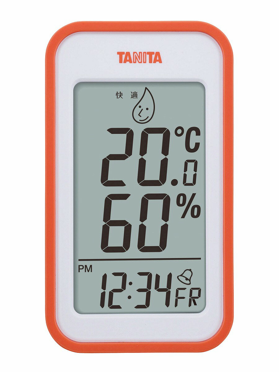デジタル温湿度計　TT-559オレンジ