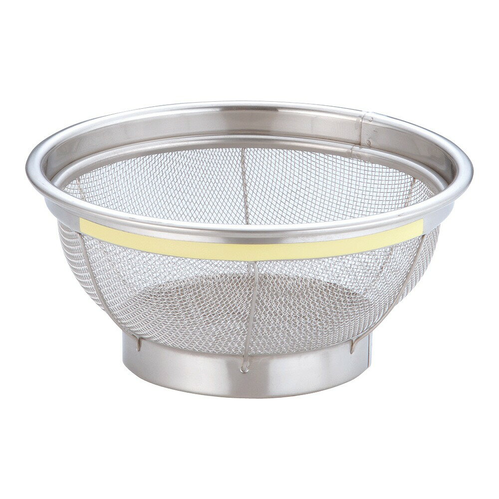 TKG　NEWマンモス　カラー　浅型ざる18　イエロー