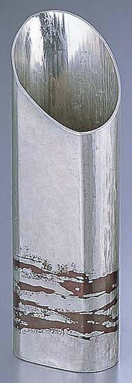 銅錫被　刷毛目篇筒ストレート酒器SG007　360