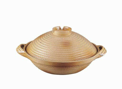 アルミ　電磁用手造り土鍋　楽鍋（新幸楽）30